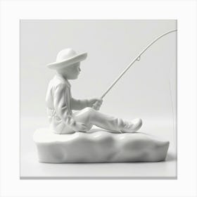 Fishing Boy Canvas Print