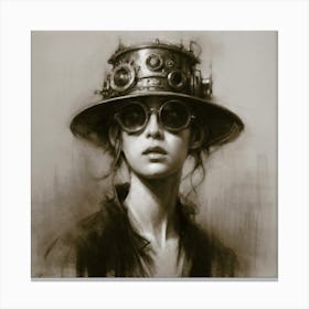 Steampunk Girl 1 Canvas Print