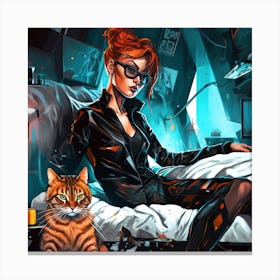 Black Cat Canvas Print