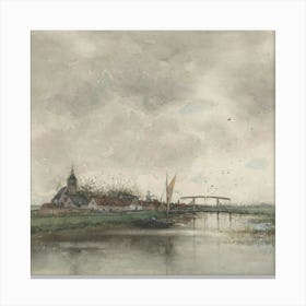 View Of A Village Canvas Print