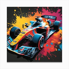 F1 Splash Canvas Print
