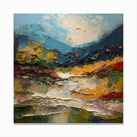 Abstract Landscape Painting 1 Canvas Print