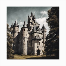 Castle In The Woods 1 Canvas Print