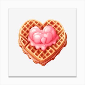 Heart Waffle 1 Canvas Print