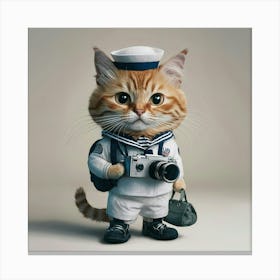 Sailor Cat Canvas Print