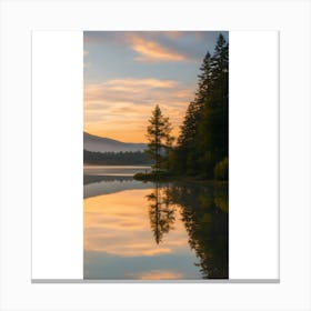 Sunrise In The Mountains Canvas Print