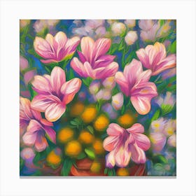 Alstroemeria Flowers Canvas Print