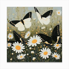 Butterflies Fairycore Painting 4 Canvas Print