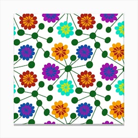 Bloom Plant Flowering Pattern Canvas Print