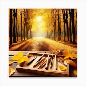 Autumn forest Canvas Print