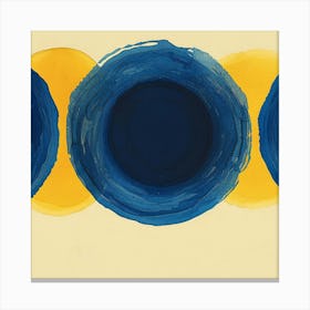 'Blue Circles' Canvas Print