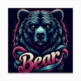 Bear Illustration Canvas Print