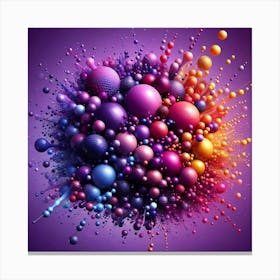 Abstract Spheres 4 Canvas Print