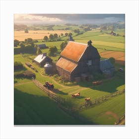 Farm In The Countryside 21 Canvas Print