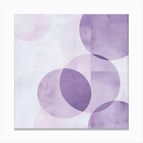 Abstract Purple Circles Canvas Print