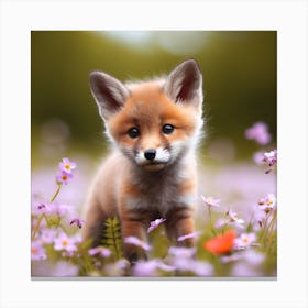 Fox Cub Canvas Print