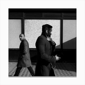 Men In Streets Canvas Print