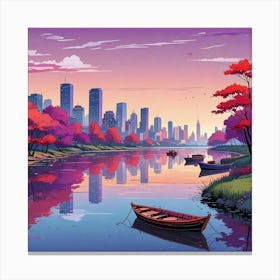 Anime Scenery Wallpaper Art (2) Canvas Print