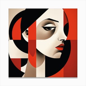 Bauhaus Bulgarian Woman 01 Canvas Print