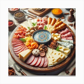 Turkish Food Platter Canvas Print