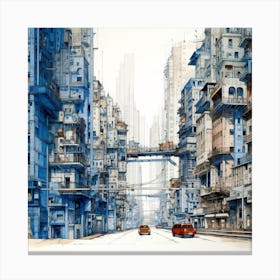 Futuristic City 46 Canvas Print