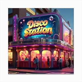 Disco Station 3 Canvas Print