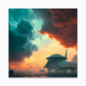 Futuristic City 6 Canvas Print