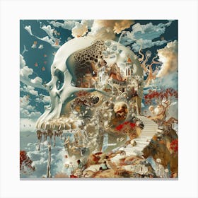 Skulls In The Sky Canvas Print