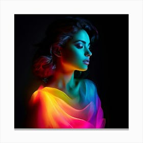 Colorful Brightness Colors Vibrant Pastel Power Gradient Vivid Luminous Radiant Bright S Canvas Print