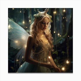 Fairy In The Forest 2 Canvas Print