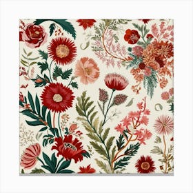 Floral Wallpaper 9 Canvas Print