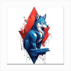 Blue Fox Canvas Print