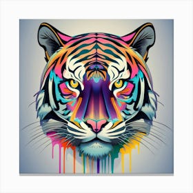 Colorful Tiger Canvas Print