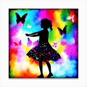 Butterfly Girl 7 Canvas Print