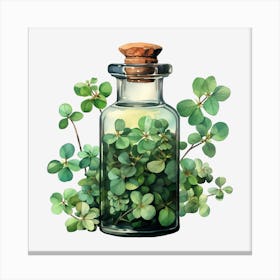 Shamrock In A Bottle 4 Canvas Print