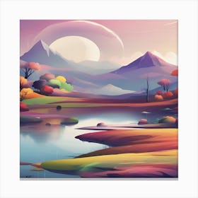 Landscape Painting Canvas Print