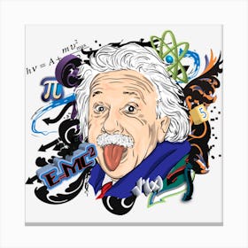 Albert Einstein Physicist Canvas Print