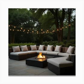 Fire Pit Canvas Print