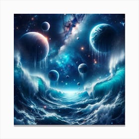 Space Storm Canvas Print