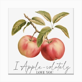 I Apple - Slightly Canvas Print