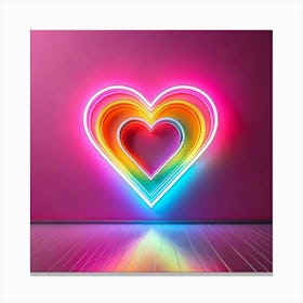 Neon Heart Leinwandbilder