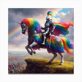 RAINBOW KNIGHT 3 Canvas Print