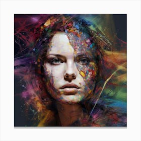 Portrait Of A Woman 13 Canvas Print