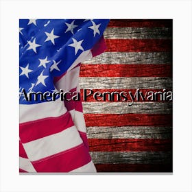 America,Pennsylvania design HD.5 Canvas Print