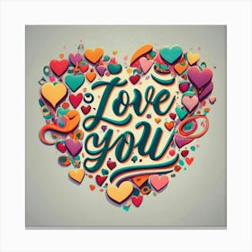 Love You Stock Videos & Royalty-Free Footage Canvas Print