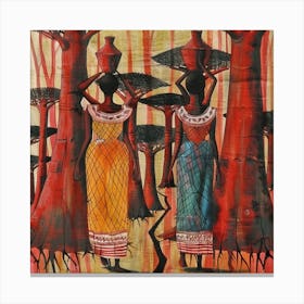 Women In The Forest Canvas Print