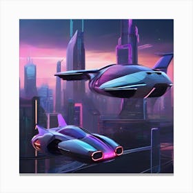 Futuristic Cityscape 5 Canvas Print