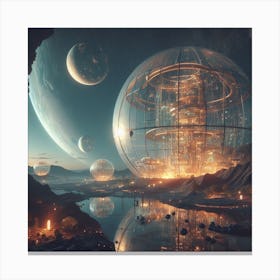 Futuristic City 2 Canvas Print