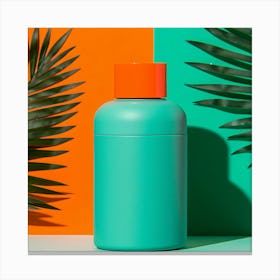 Bottle Of Sunscreen Canvas Print