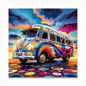 Vw Bus Painting Canvas Print